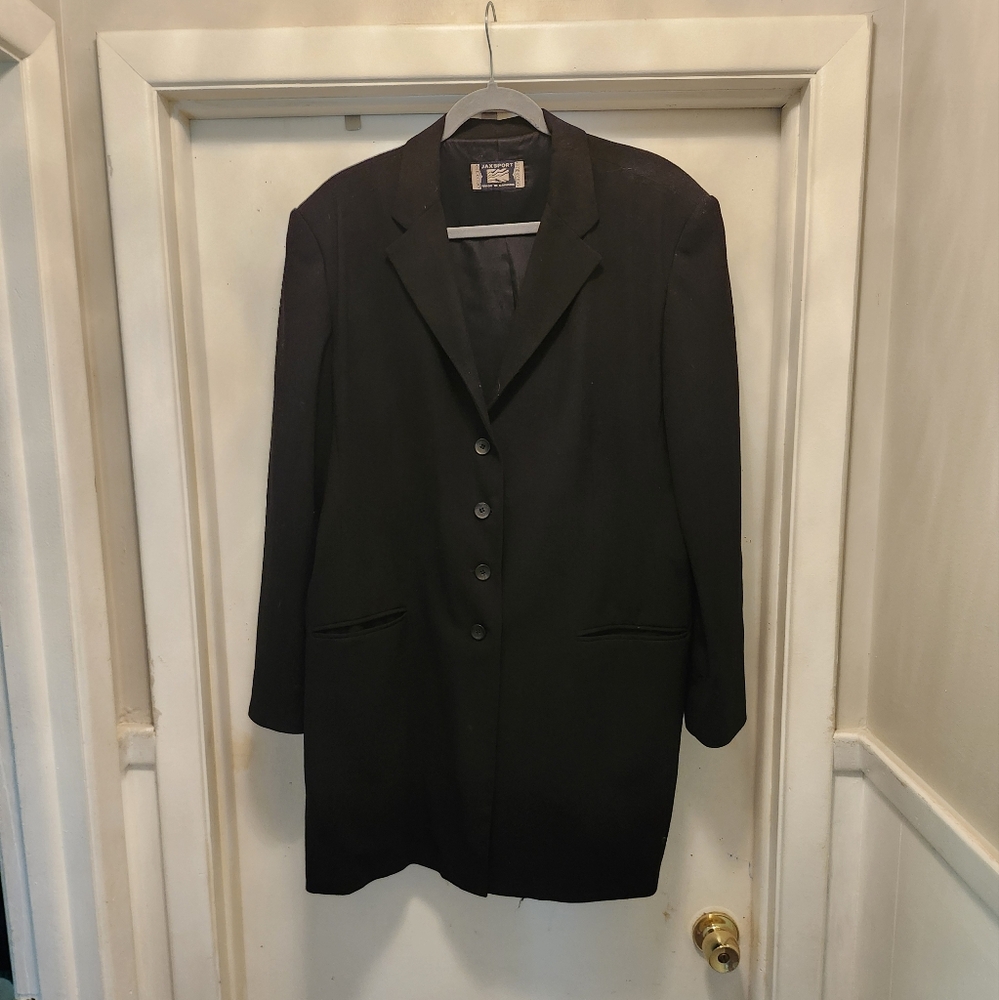 Long (35") black blazer